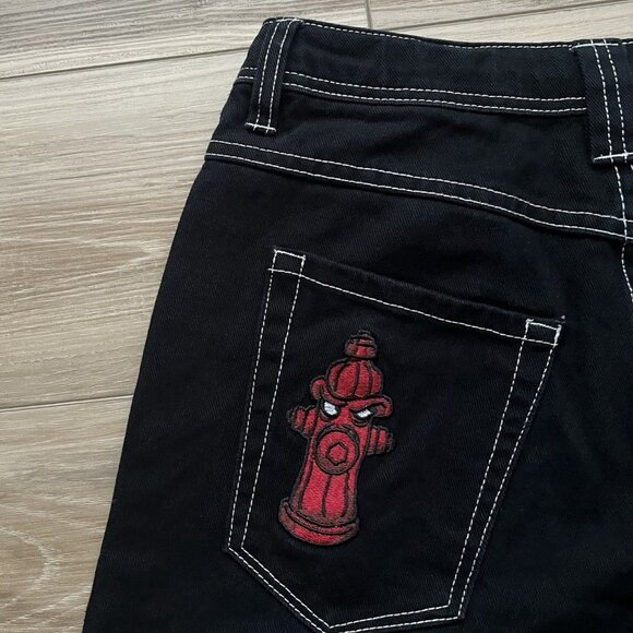 Empyre Denim Black Skate Shorts Inseam 11” - Youth 26 - Picture 12 of 16